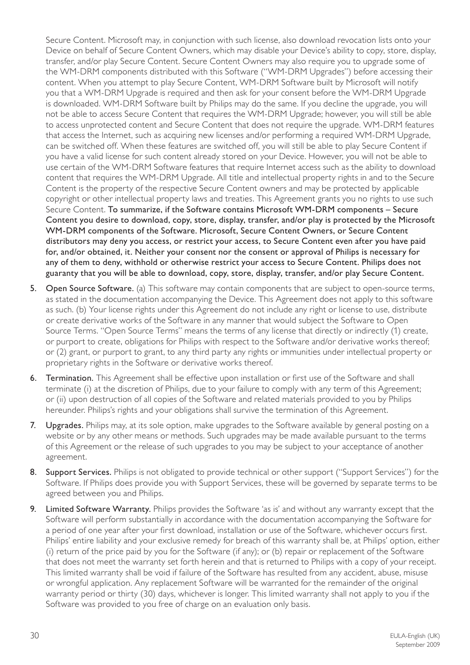 Philips BDP3000/12 User Manual | Page 30 / 32