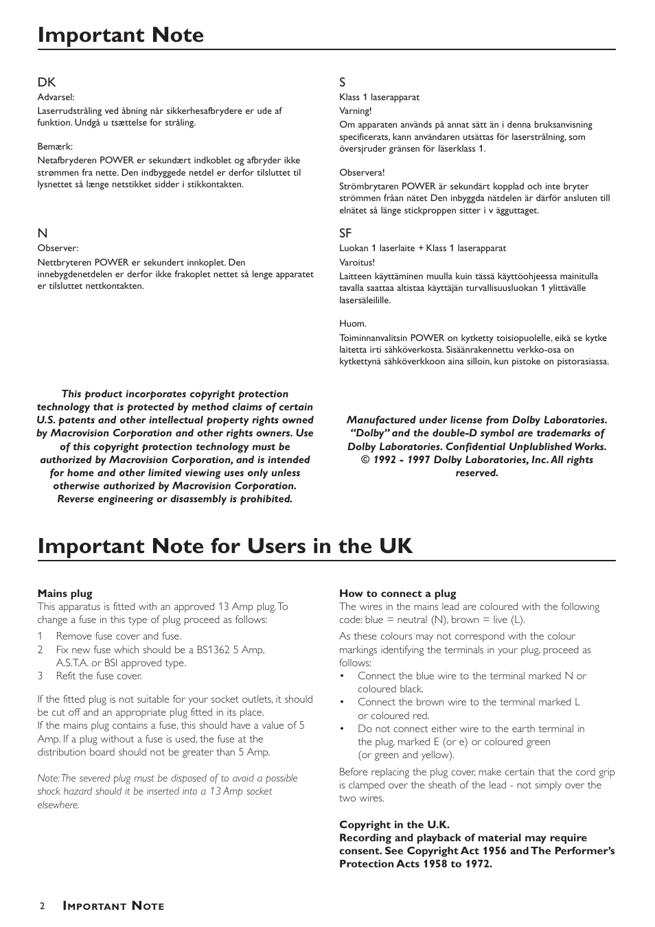 Philips VD756/G52 User Manual | Page 2 / 24