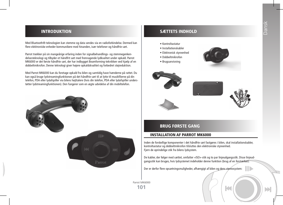 Dansk | Philips MK6000 User Manual | Page 101 / 126