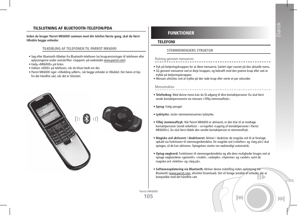 Dansk | Philips MK6000 User Manual | Page 105 / 126