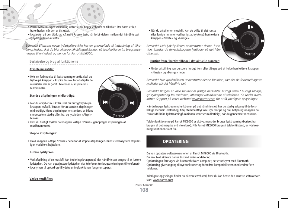 Opdatering | Philips MK6000 User Manual | Page 108 / 126