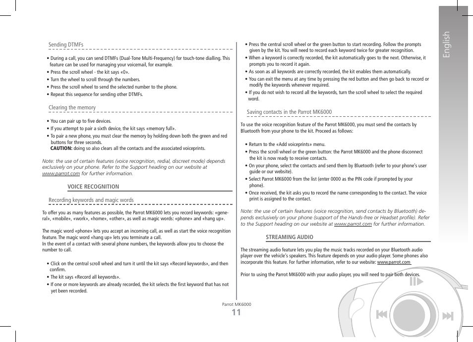 11 english | Philips MK6000 User Manual | Page 11 / 126