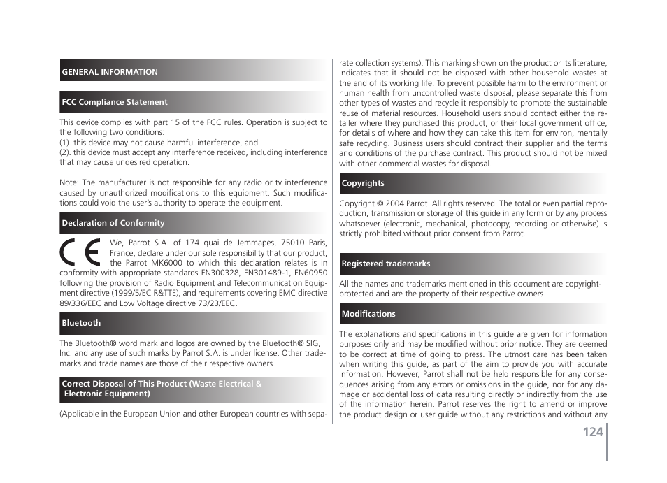 Philips MK6000 User Manual | Page 124 / 126