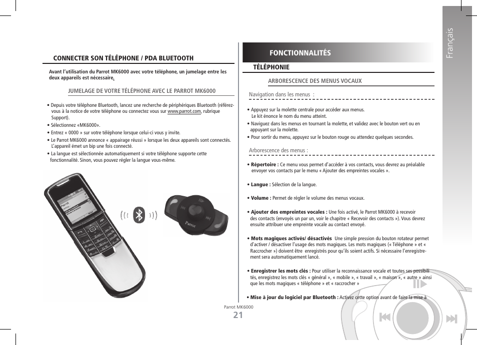 Français | Philips MK6000 User Manual | Page 21 / 126