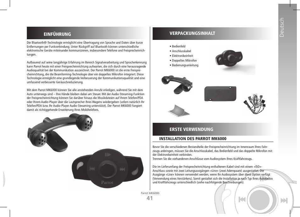 Deutsch | Philips MK6000 User Manual | Page 41 / 126