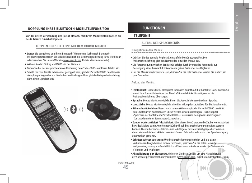 Deutsch | Philips MK6000 User Manual | Page 45 / 126