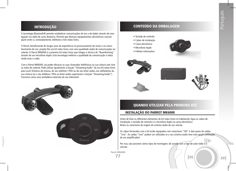 Português | Philips MK6000 User Manual | Page 77 / 126