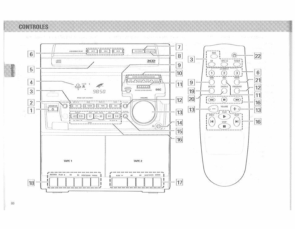 Español | Philips FW510C User Manual | Page 60 / 76