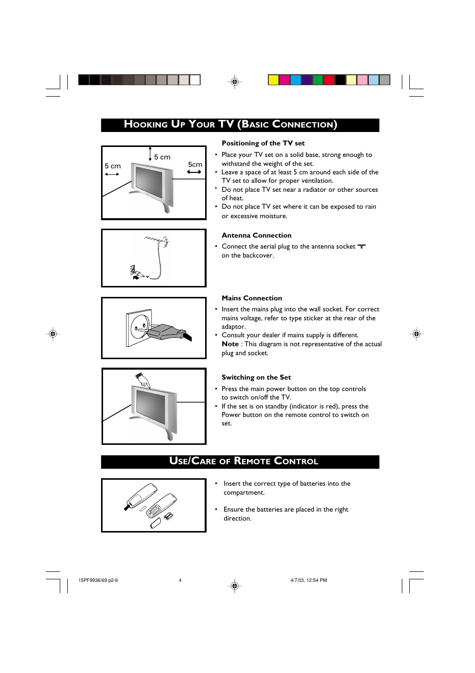 Tv (b | Philips 15PF9969 User Manual | Page 4 / 51