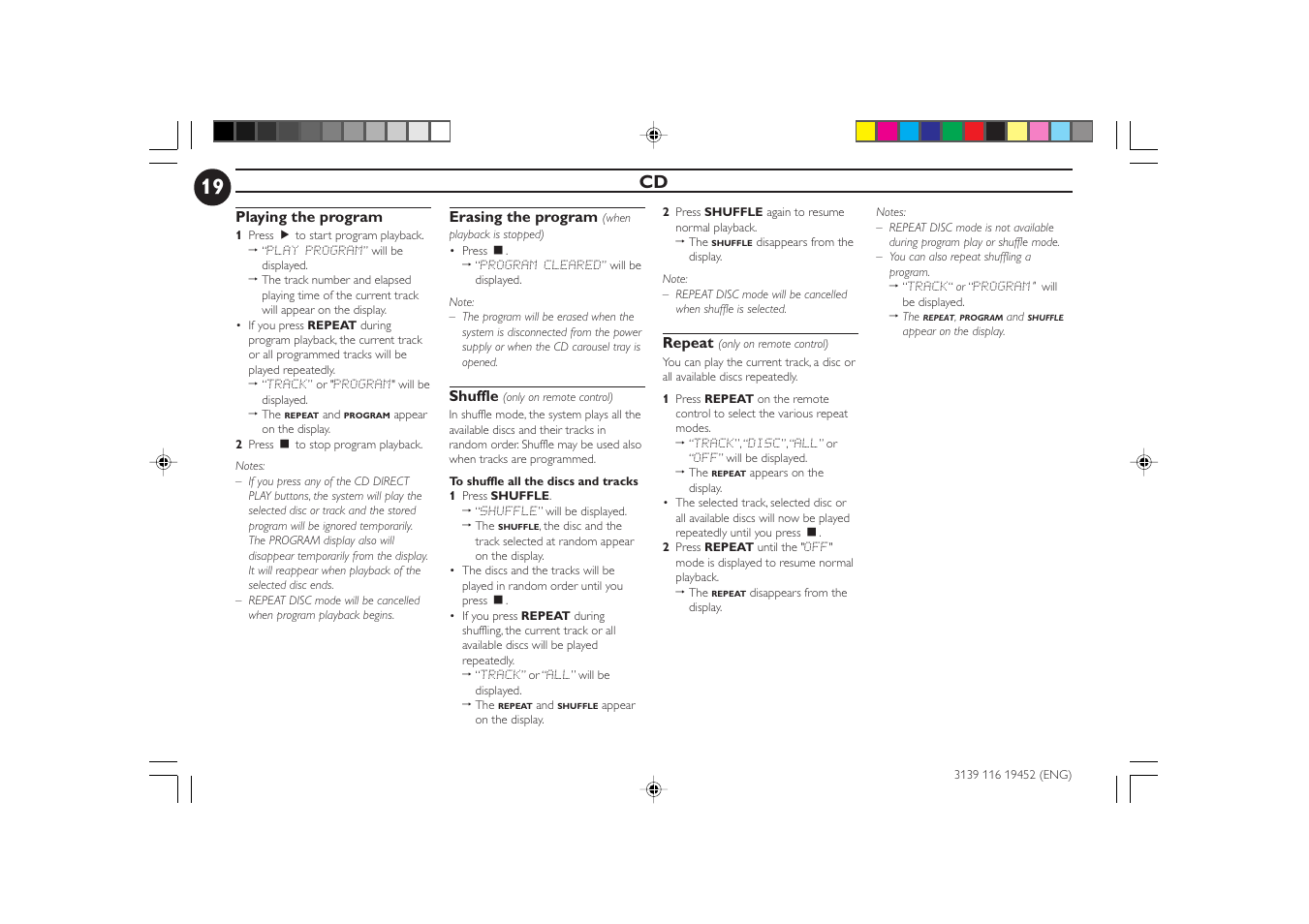 Philips FW-P78 User Manual | Page 19 / 31