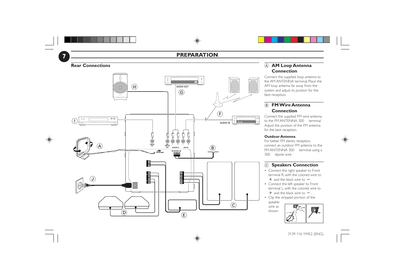 Gj b, Da i c, Preparation | Philips FW-P78 User Manual | Page 7 / 31
