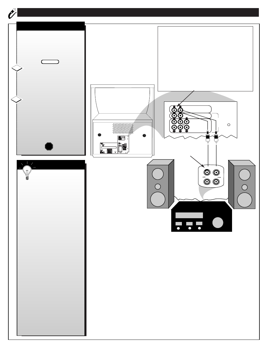 Ystem, Udio, Utput | Onnections | Philips HD6400W User Manual | Page 34 / 60