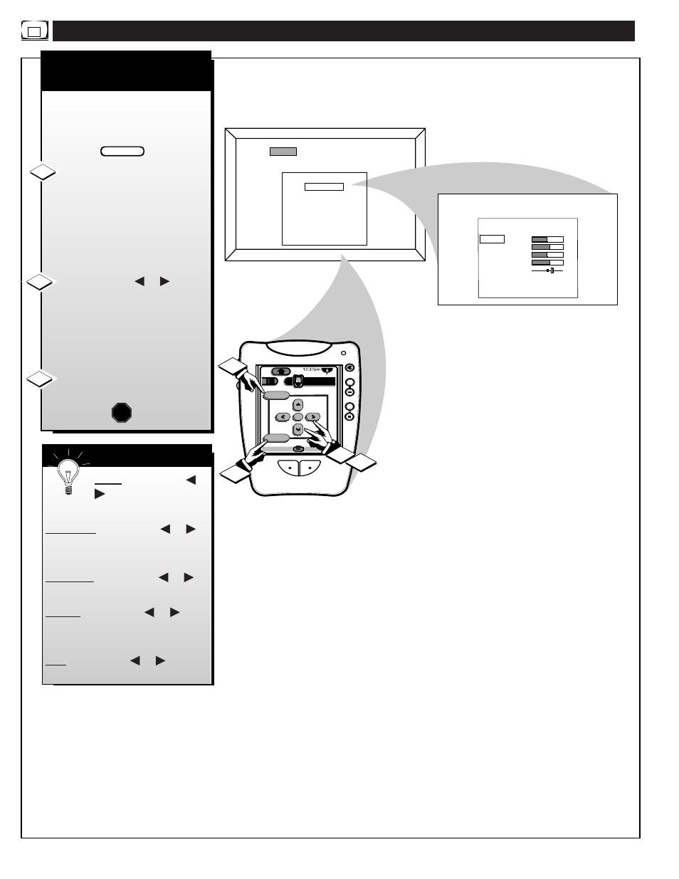 Atsc/d, Igital, Icture | Ontrols | Philips HD6400W User Manual | Page 36 / 60