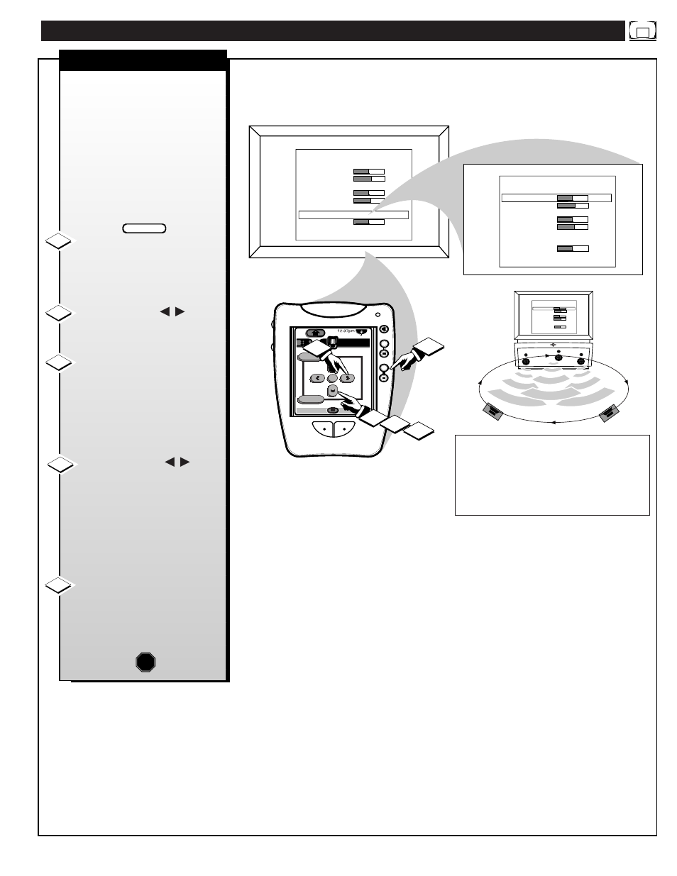 Atsc/d, Igital, Peakers | Ontrols | Philips HD6400W User Manual | Page 43 / 60