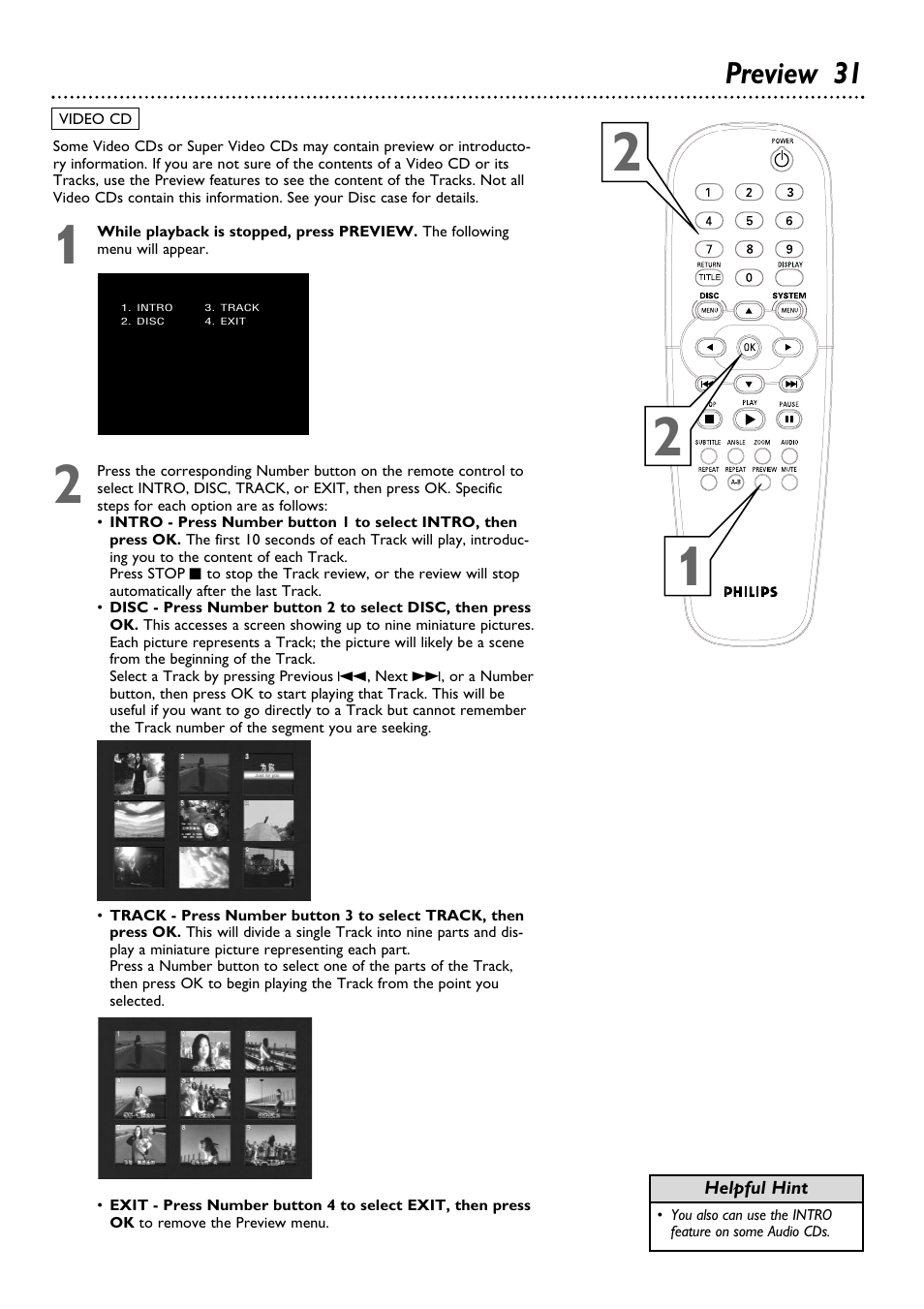 Preview 31 | Philips DVD615AT99 User Manual | Page 31 / 47