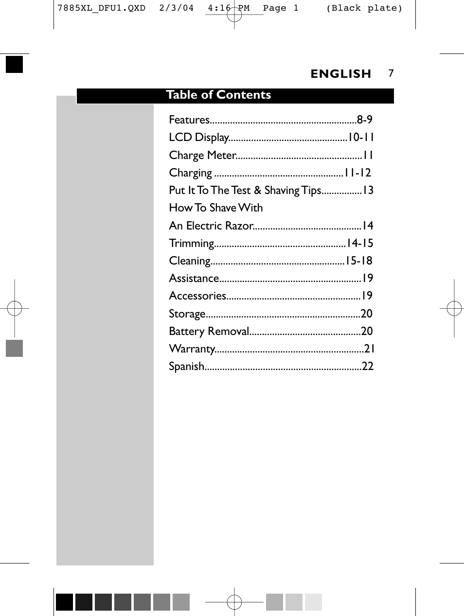 Philips 7886XL User Manual | Page 7 / 40