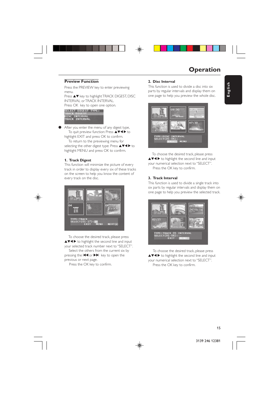 Operation | Philips DVD 728 User Manual | Page 15 / 30