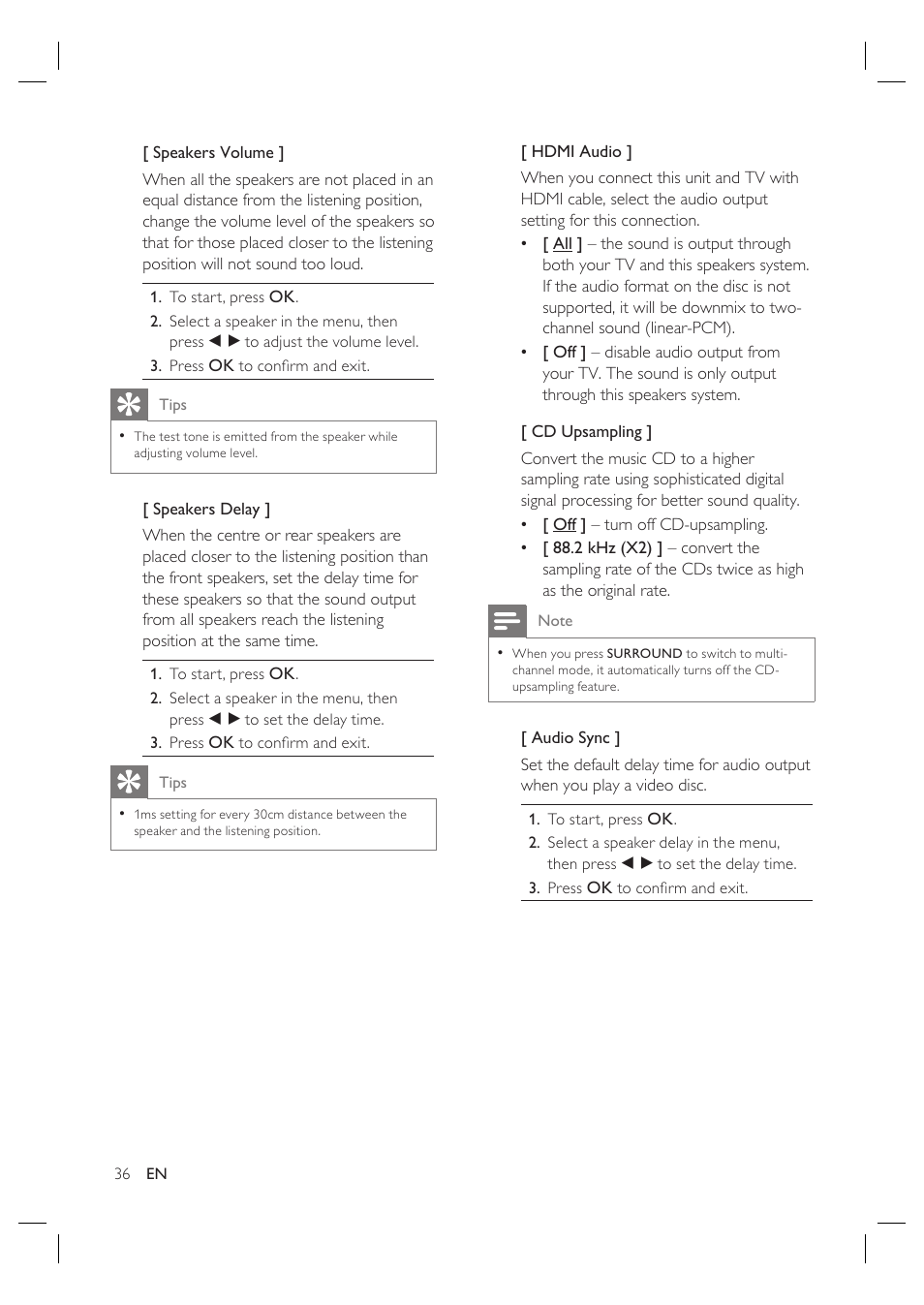 Philips HTS3568 User Manual | Page 36 / 46