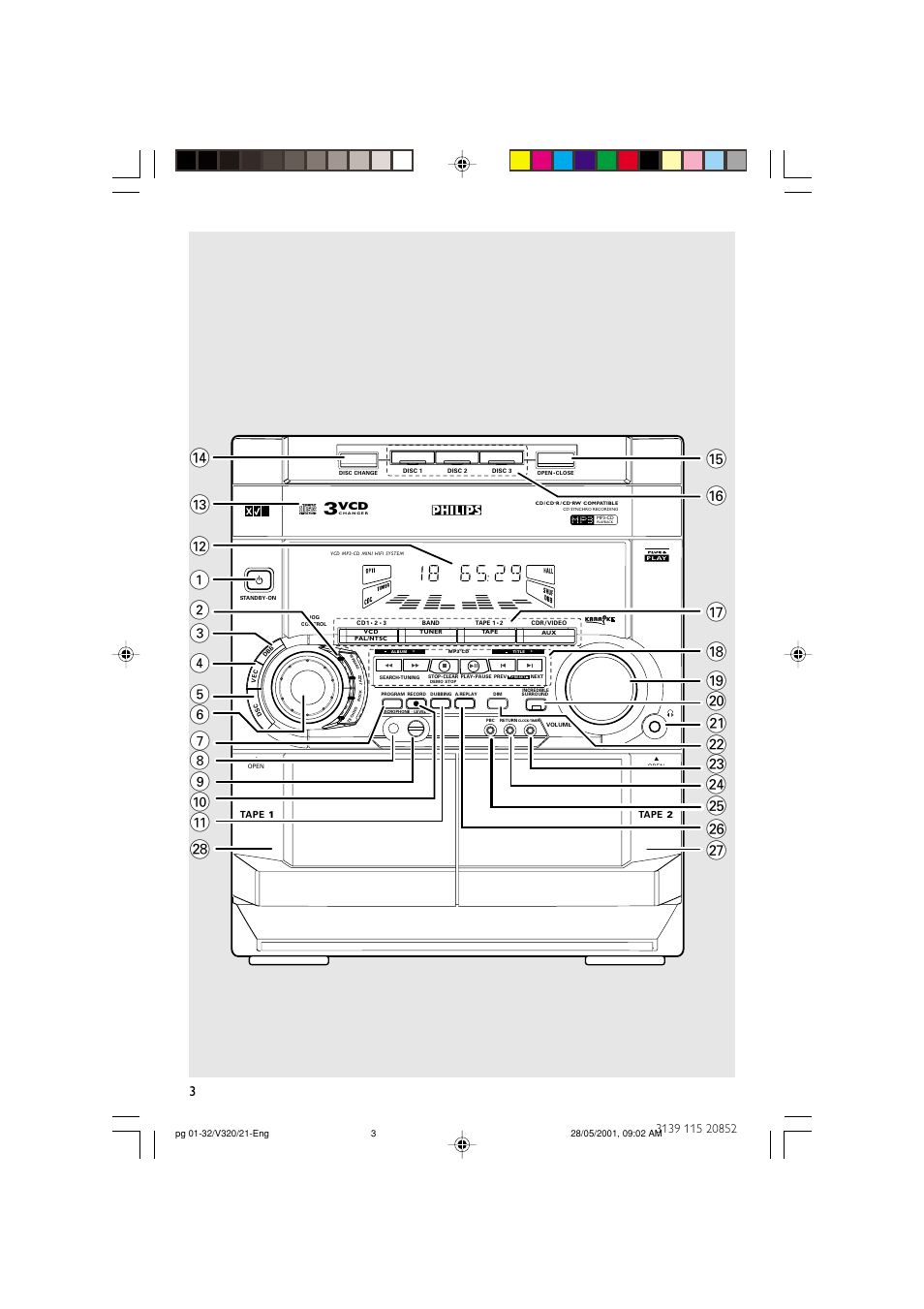 Philips FW-V320/21 User Manual | Page 3 / 32