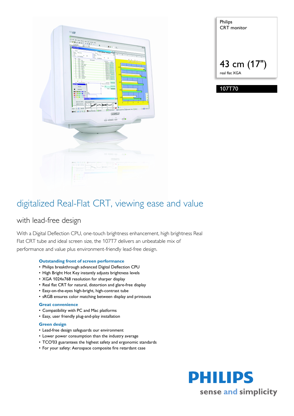 Philips 107T70 User Manual | 3 pages