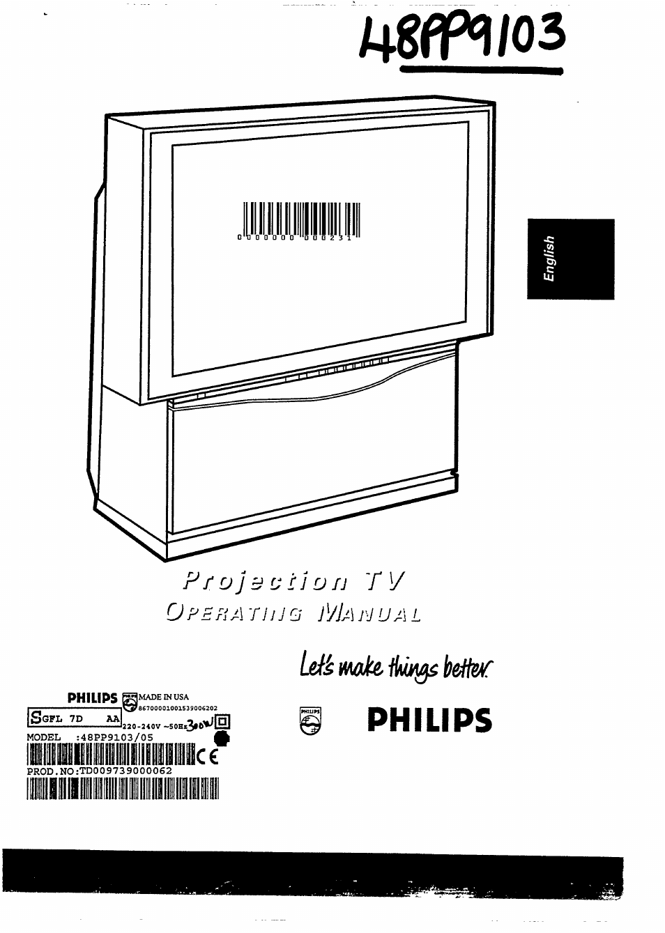 Philips 48PP9103/05 User Manual | 100 pages