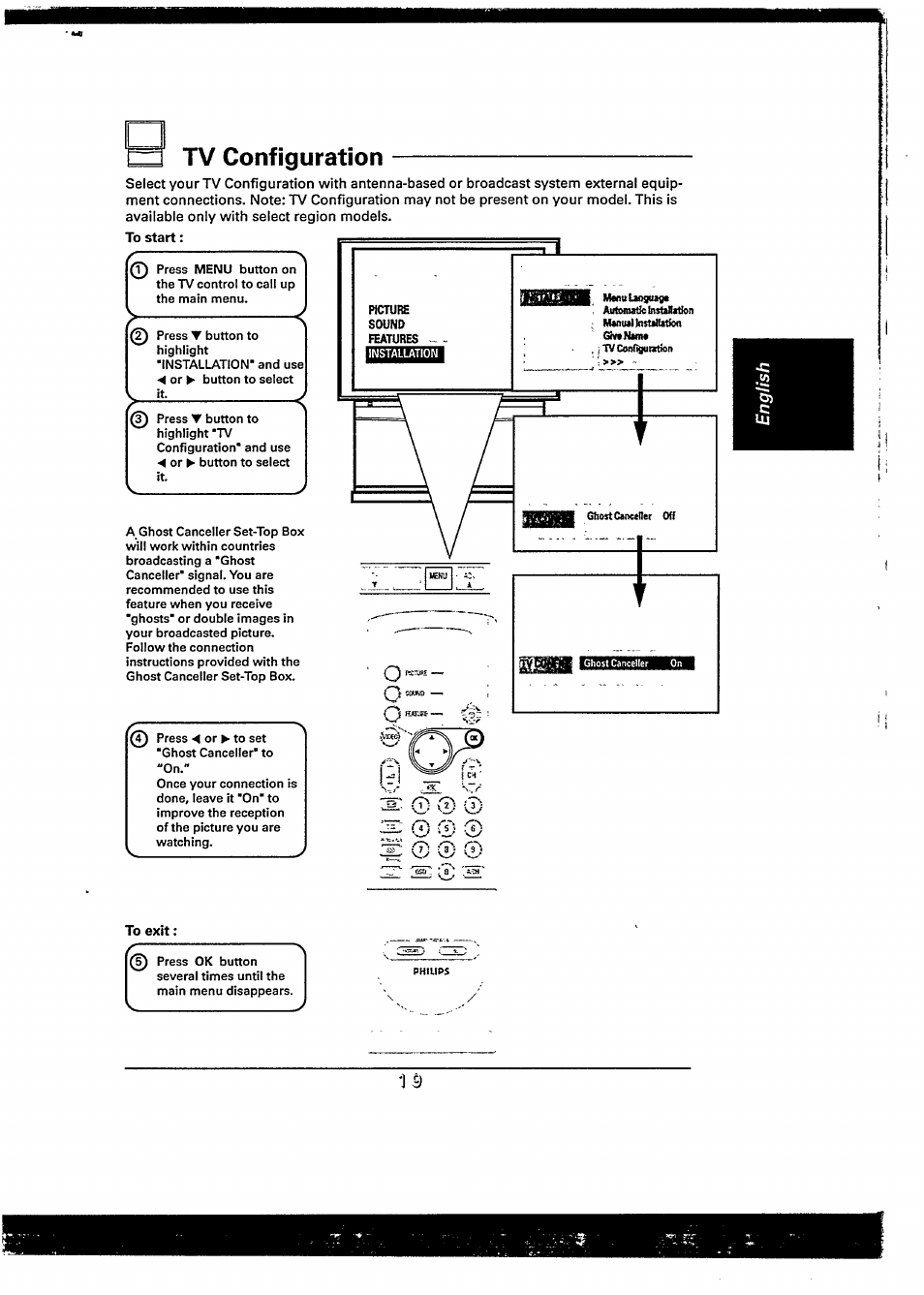 Tv configuration | Philips 48PP9103/05 User Manual | Page 39 / 100