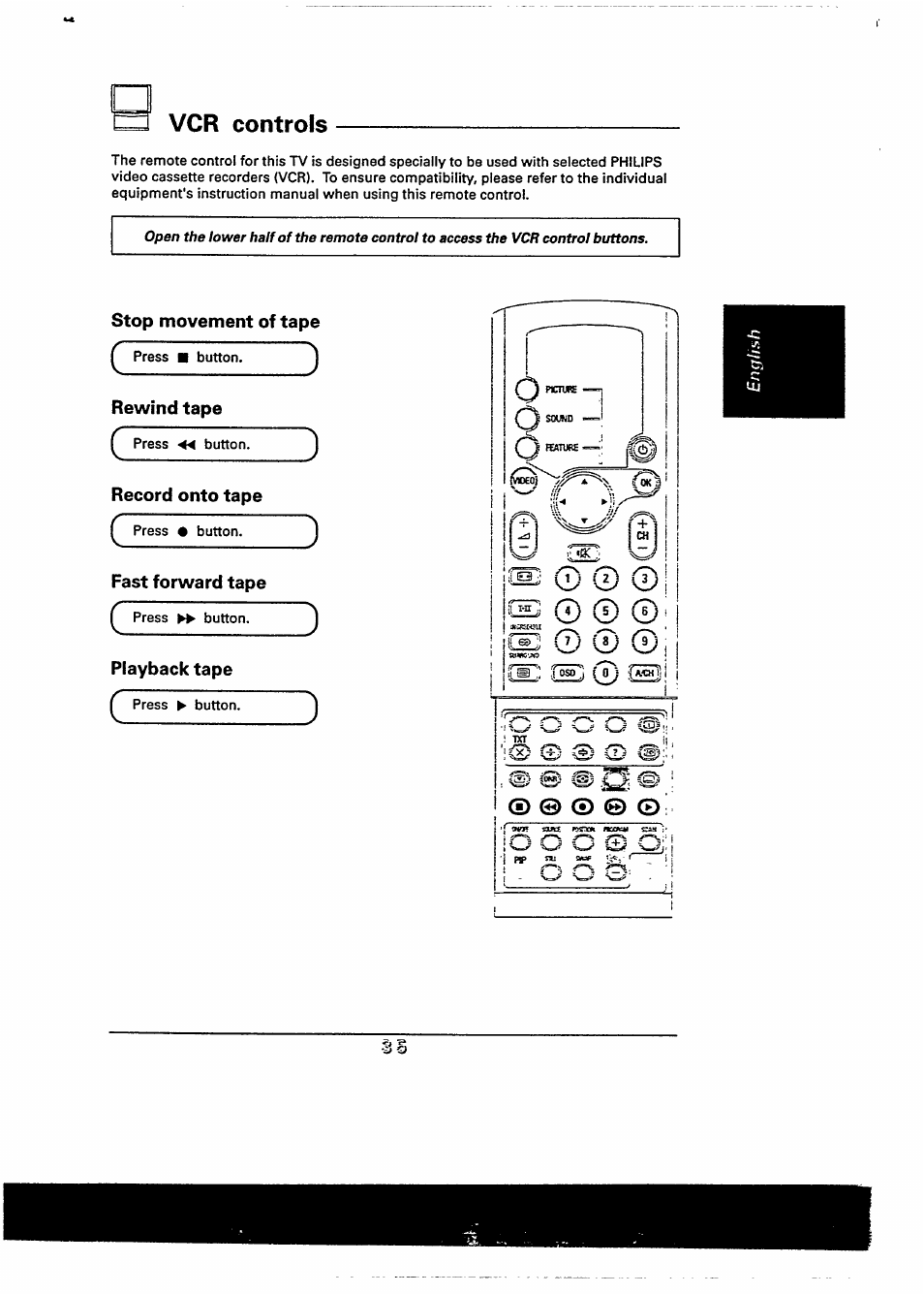 Vcr controls, O © ©i | Philips 48PP9103/05 User Manual | Page 71 / 100