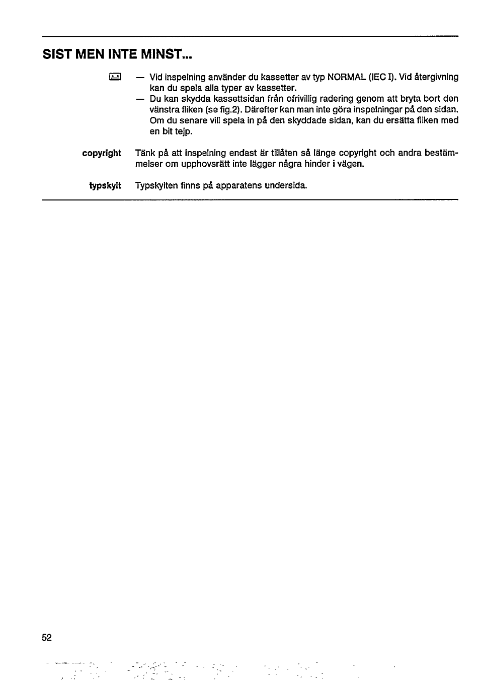 Sist men inte minst | Philips AJ 3802 User Manual | Page 10 / 16