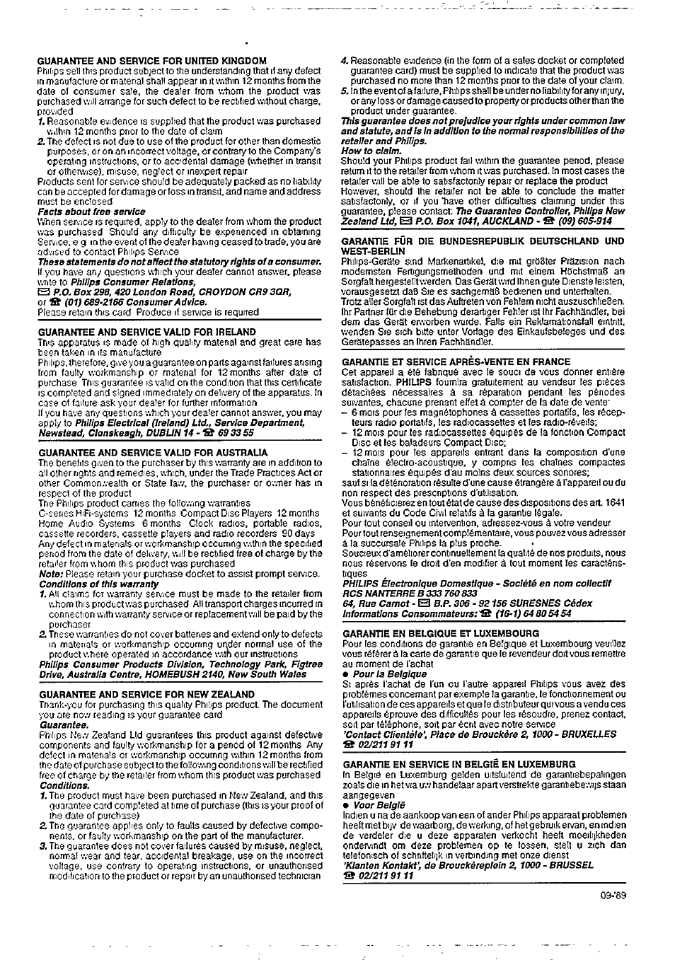 Philips AJ 3802 User Manual | Page 15 / 16