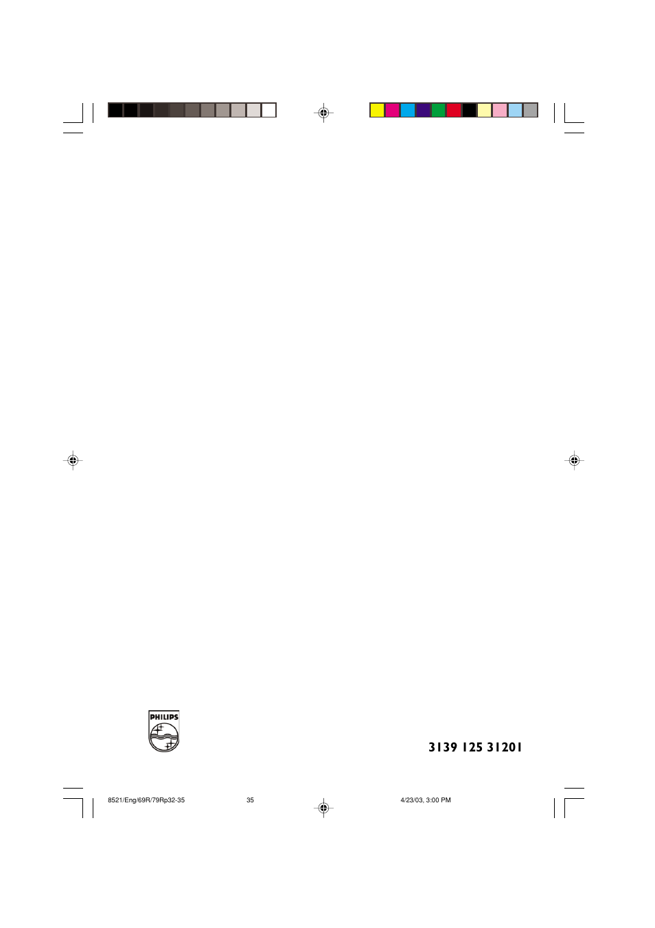 Philips 32PW8521 User Manual | Page 35 / 35