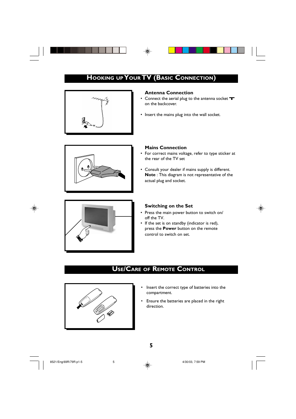 Tv (b | Philips 32PW8521 User Manual | Page 5 / 35