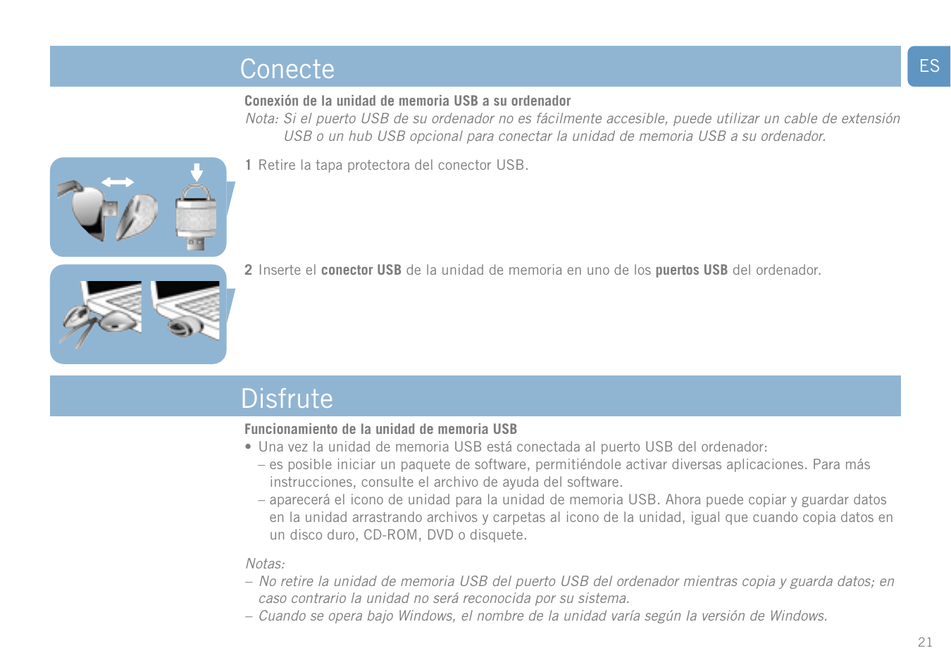 Conecte disfrute | Philips FM01SW20 User Manual | Page 21 / 72