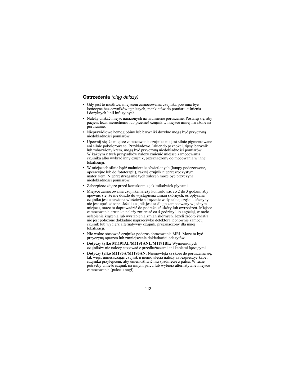Philips SPO2 M1191A User Manual | Page 114 / 247