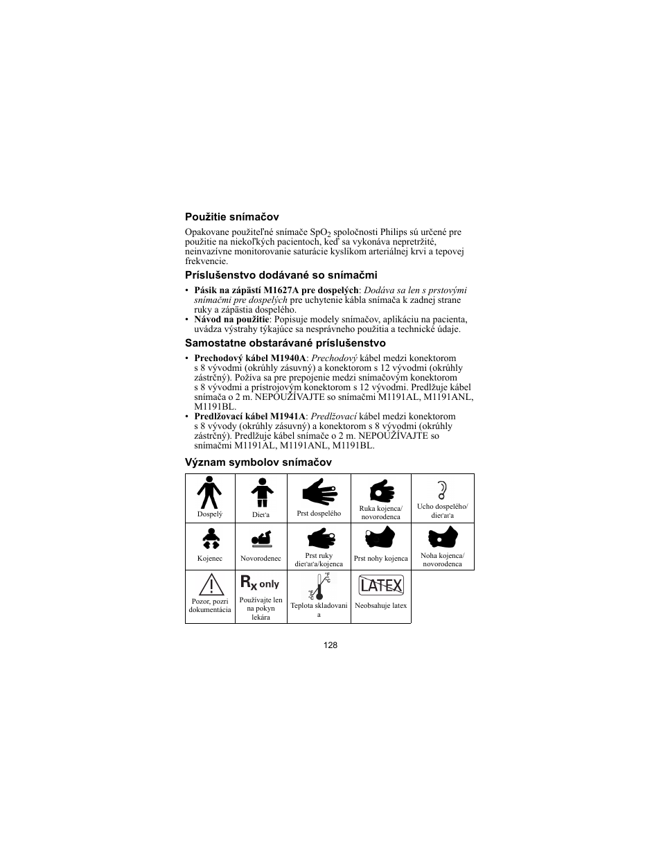 Philips SPO2 M1191A User Manual | Page 130 / 247