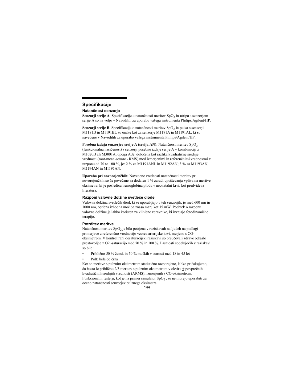 Philips SPO2 M1191A User Manual | Page 146 / 247