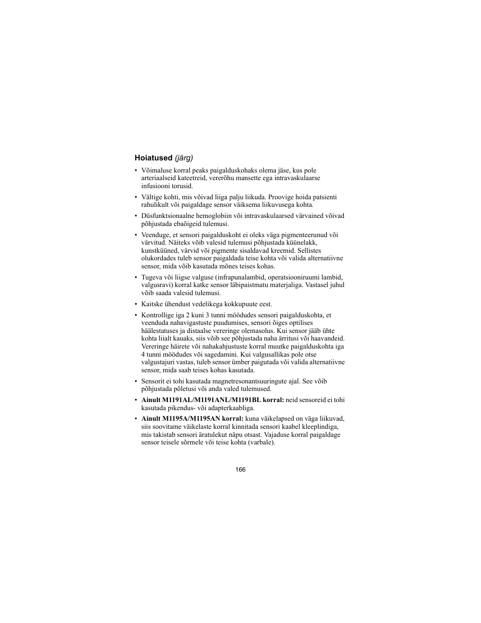 Philips SPO2 M1191A User Manual | Page 168 / 247