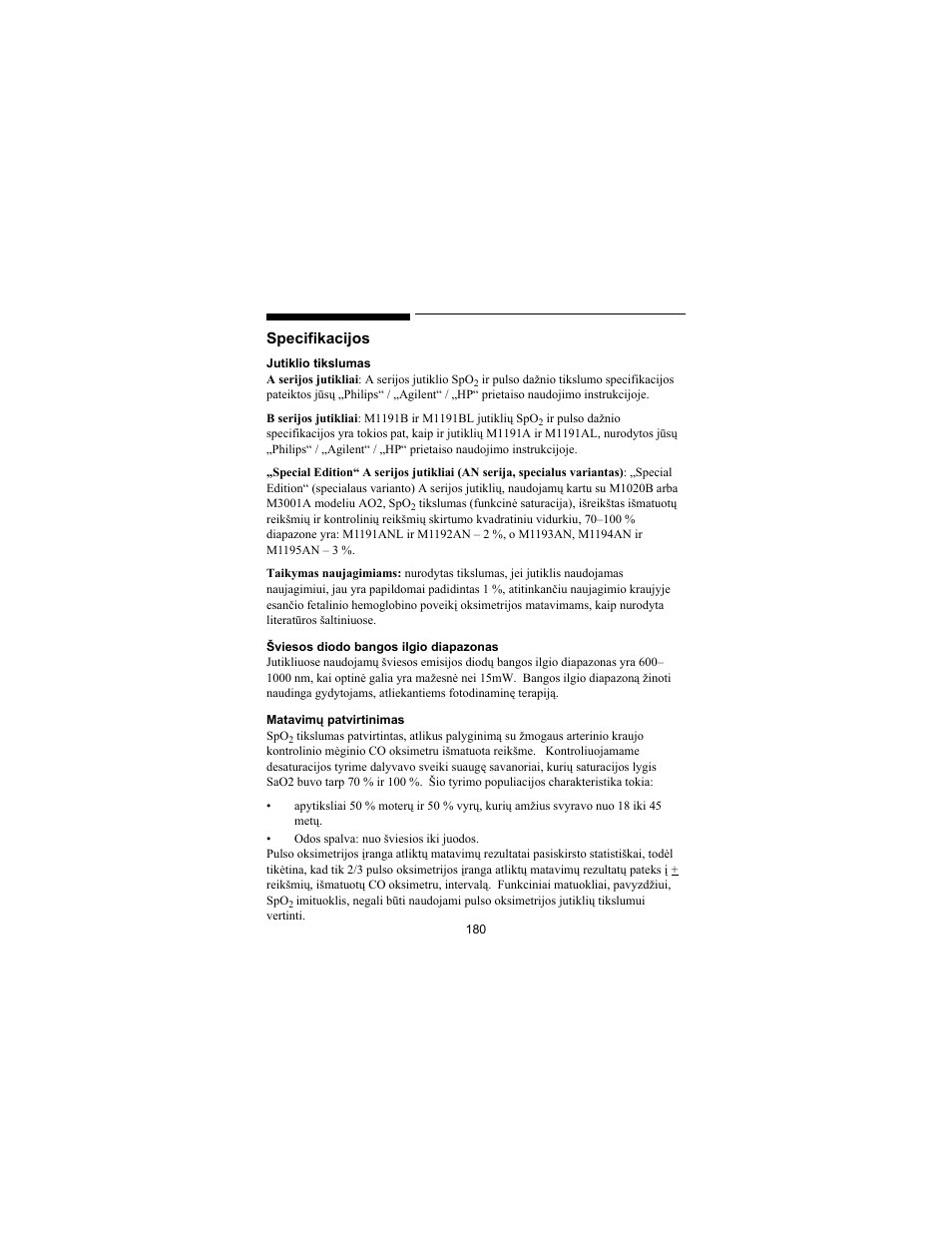 Philips SPO2 M1191A User Manual | Page 182 / 247
