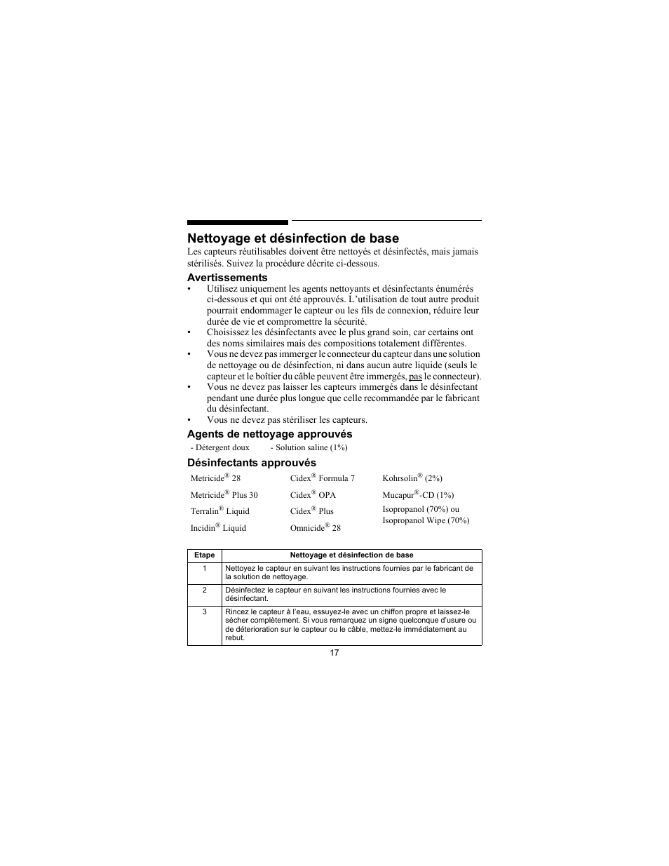 Nettoyage et désinfection de base | Philips SPO2 M1191A User Manual | Page 19 / 247