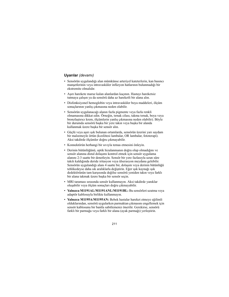 Philips SPO2 M1191A User Manual | Page 213 / 247