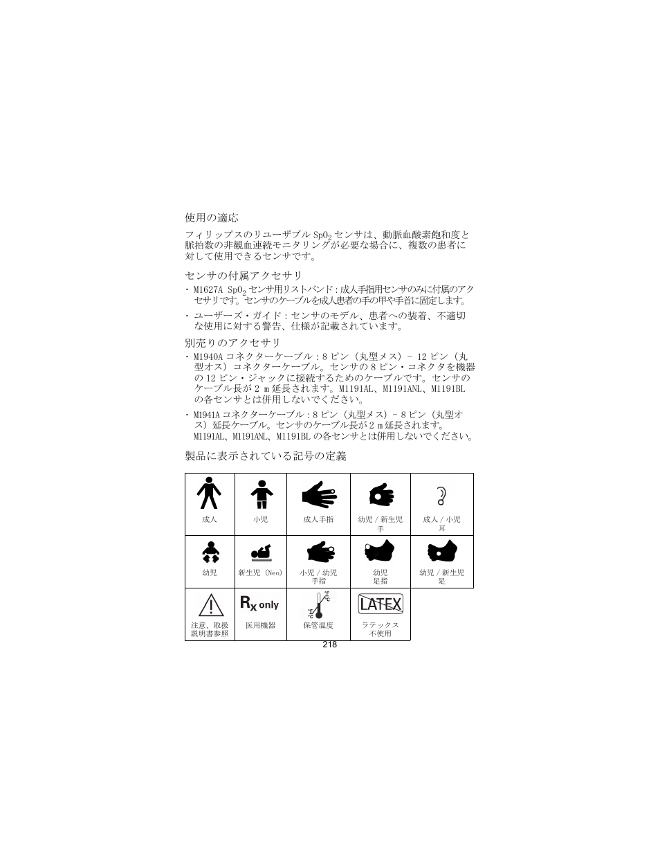 Philips SPO2 M1191A User Manual | Page 220 / 247