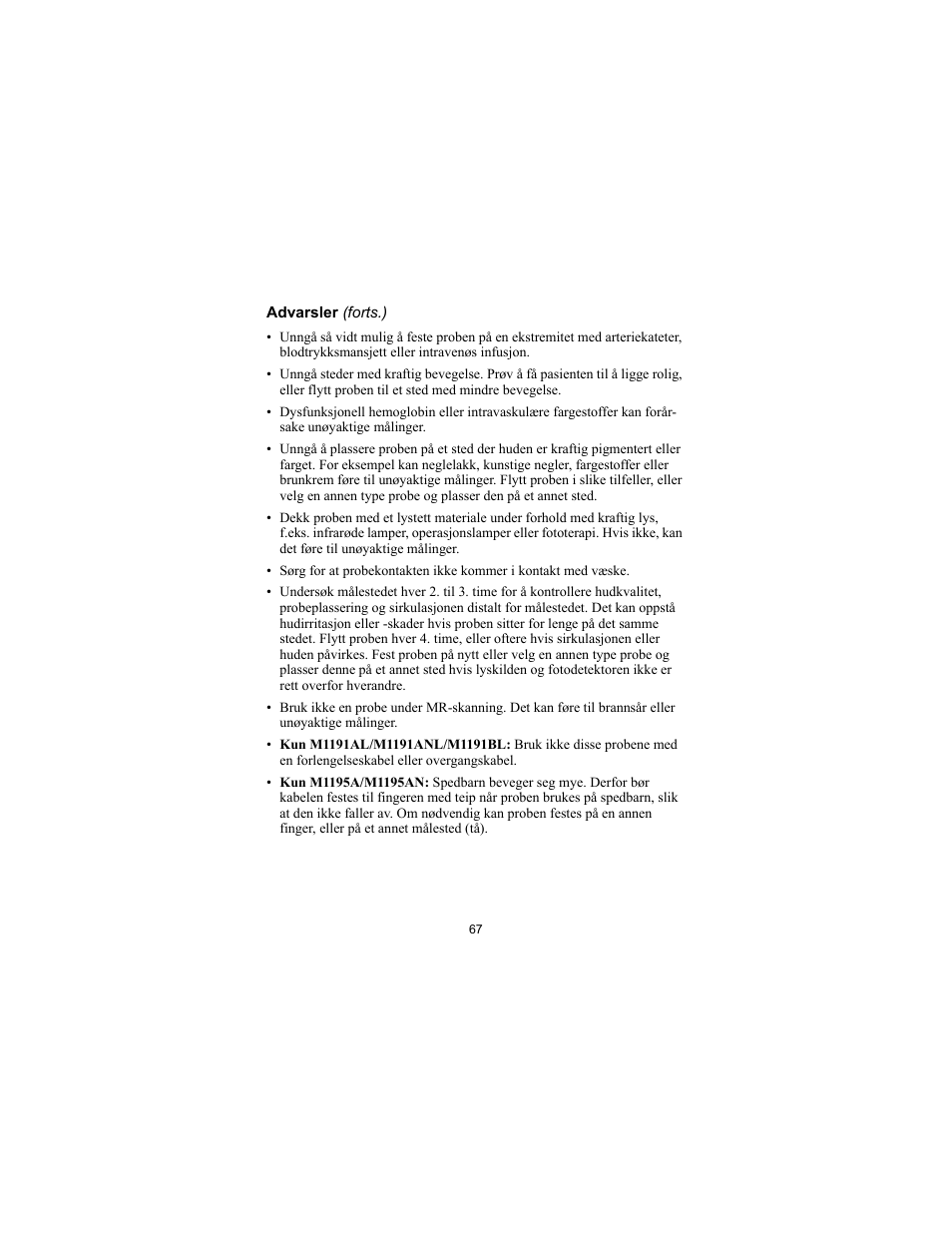 Philips SPO2 M1191A User Manual | Page 69 / 247