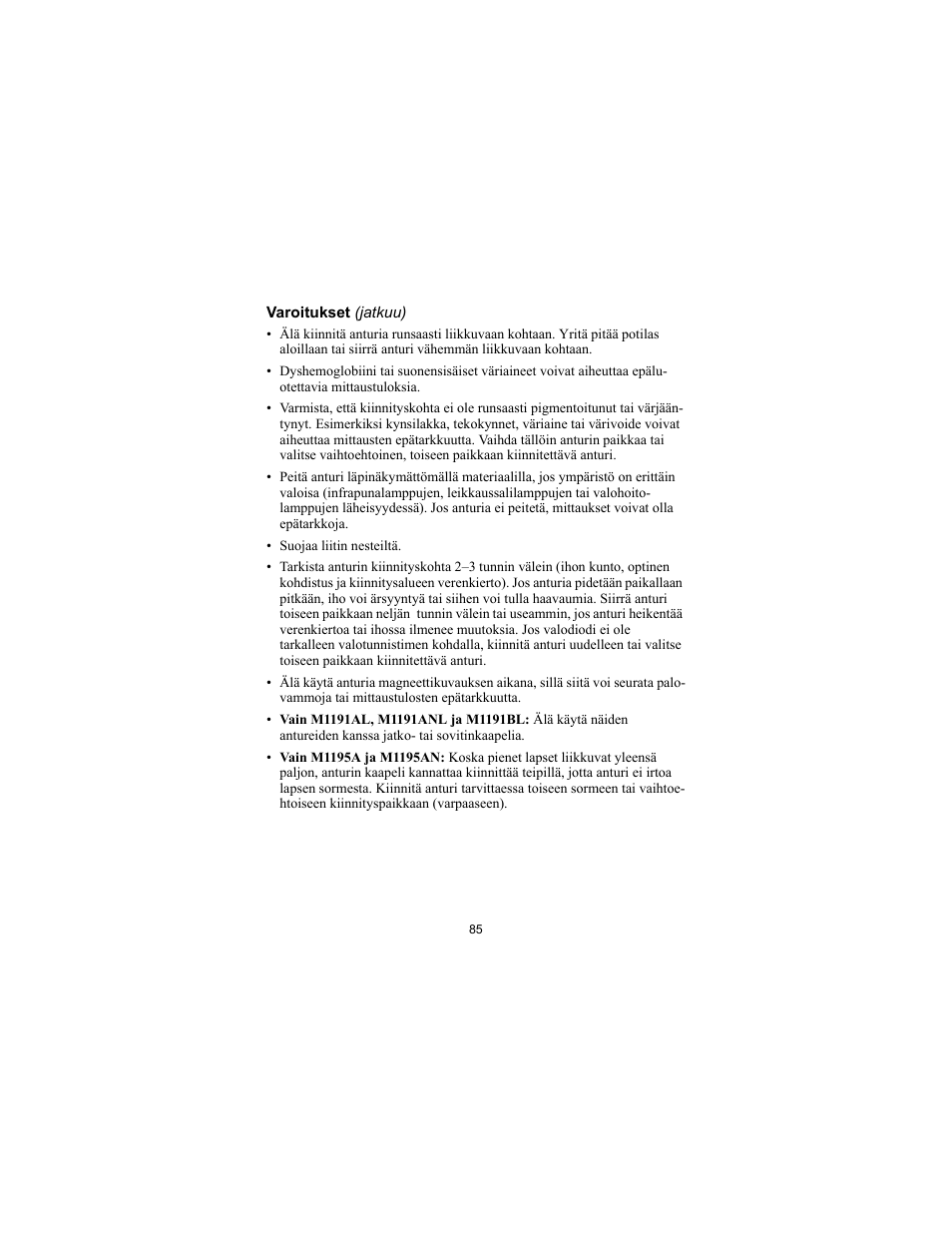 Philips SPO2 M1191A User Manual | Page 87 / 247