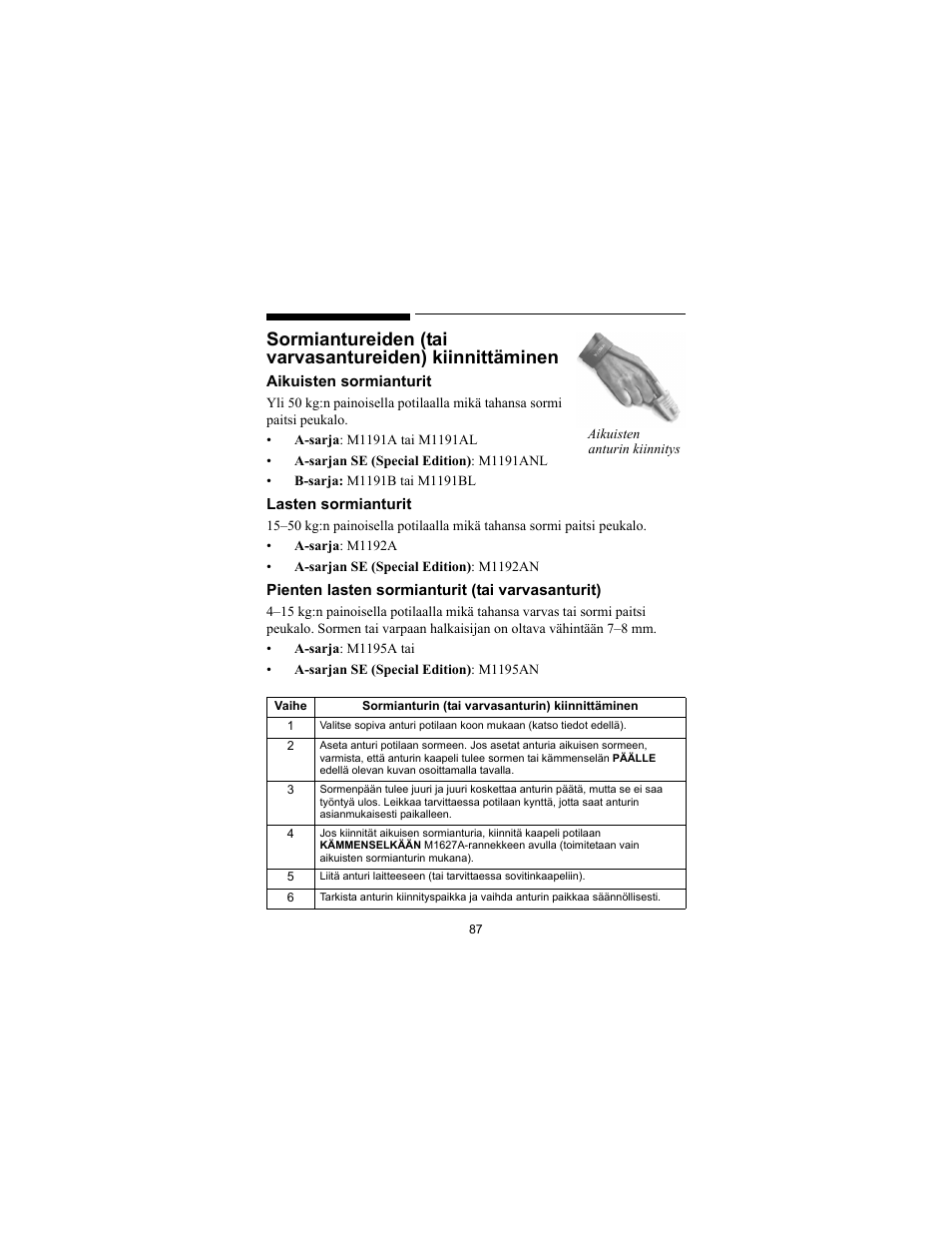 Philips SPO2 M1191A User Manual | Page 89 / 247