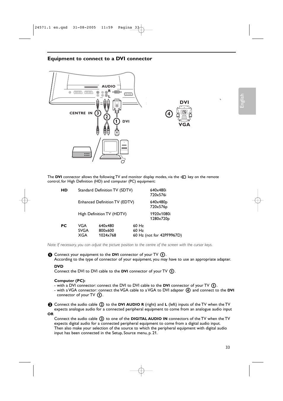 Philips 50PF9967D/10 User Manual | Page 33 / 38