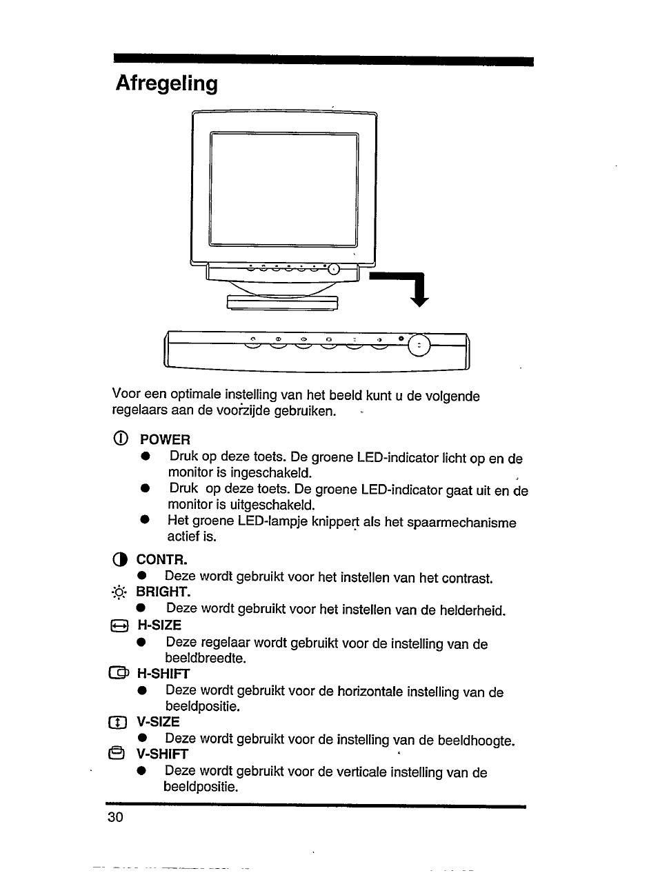 Afregeling | Philips SVGA/EVGA 15C04204 User Manual | Page 10 / 16