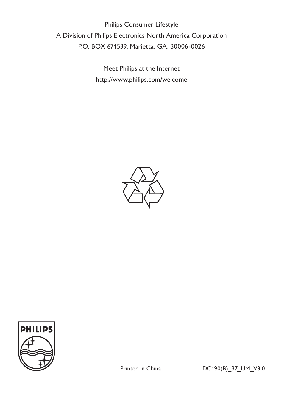 Philips DC190B/37 User Manual | Page 15 / 15