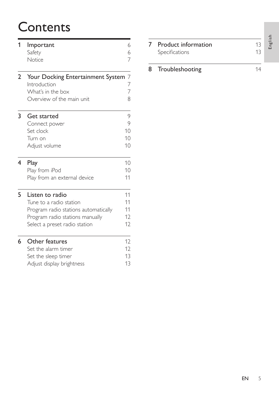 Philips DC190B/37 User Manual | Page 5 / 15