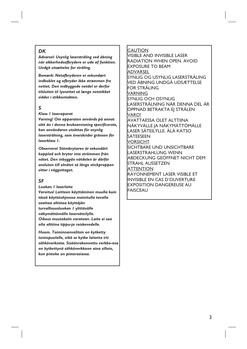 Philips DVDR3430V User Manual | Page 3 / 71