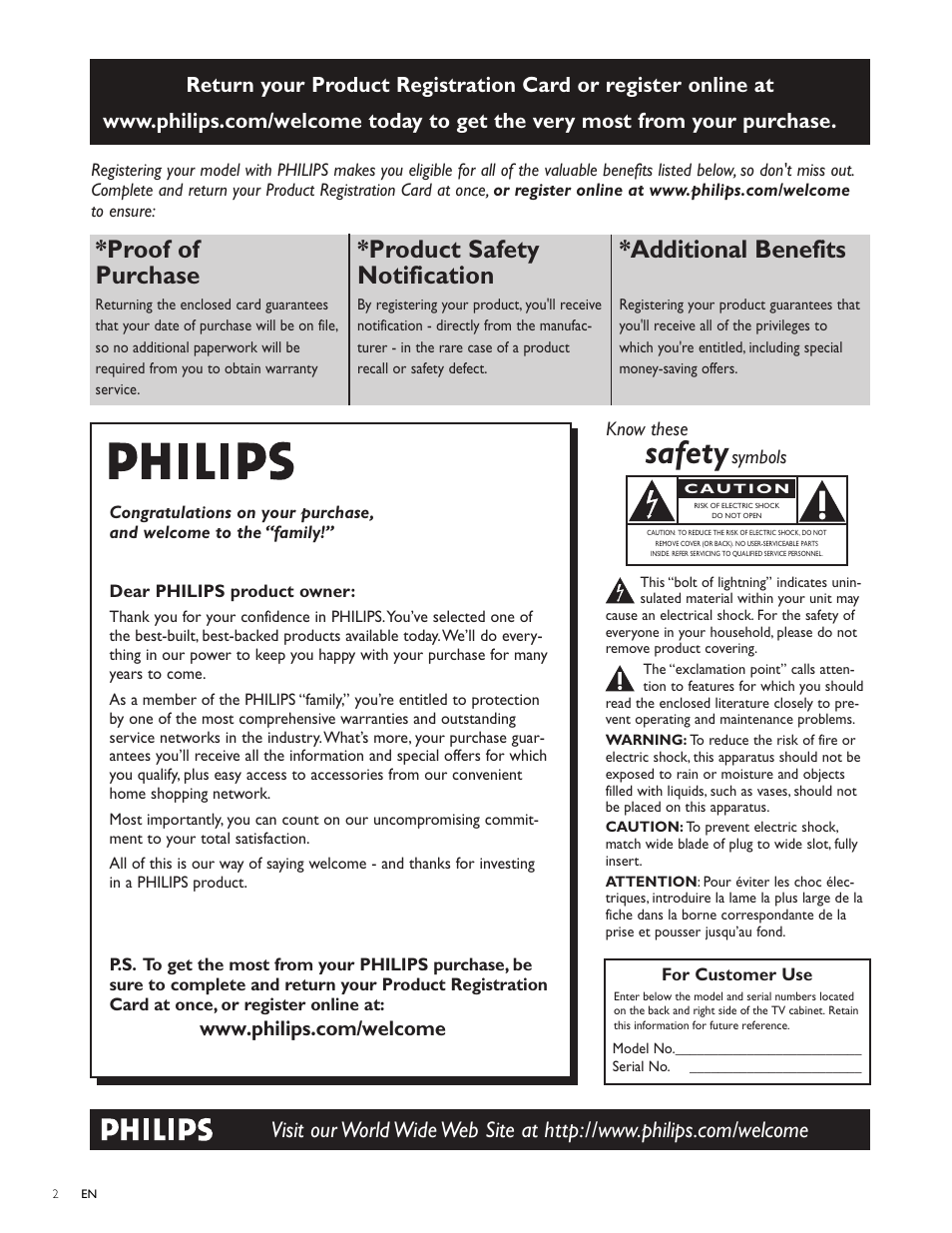 Philips 32PFL3514D User Manual | Page 3 / 42