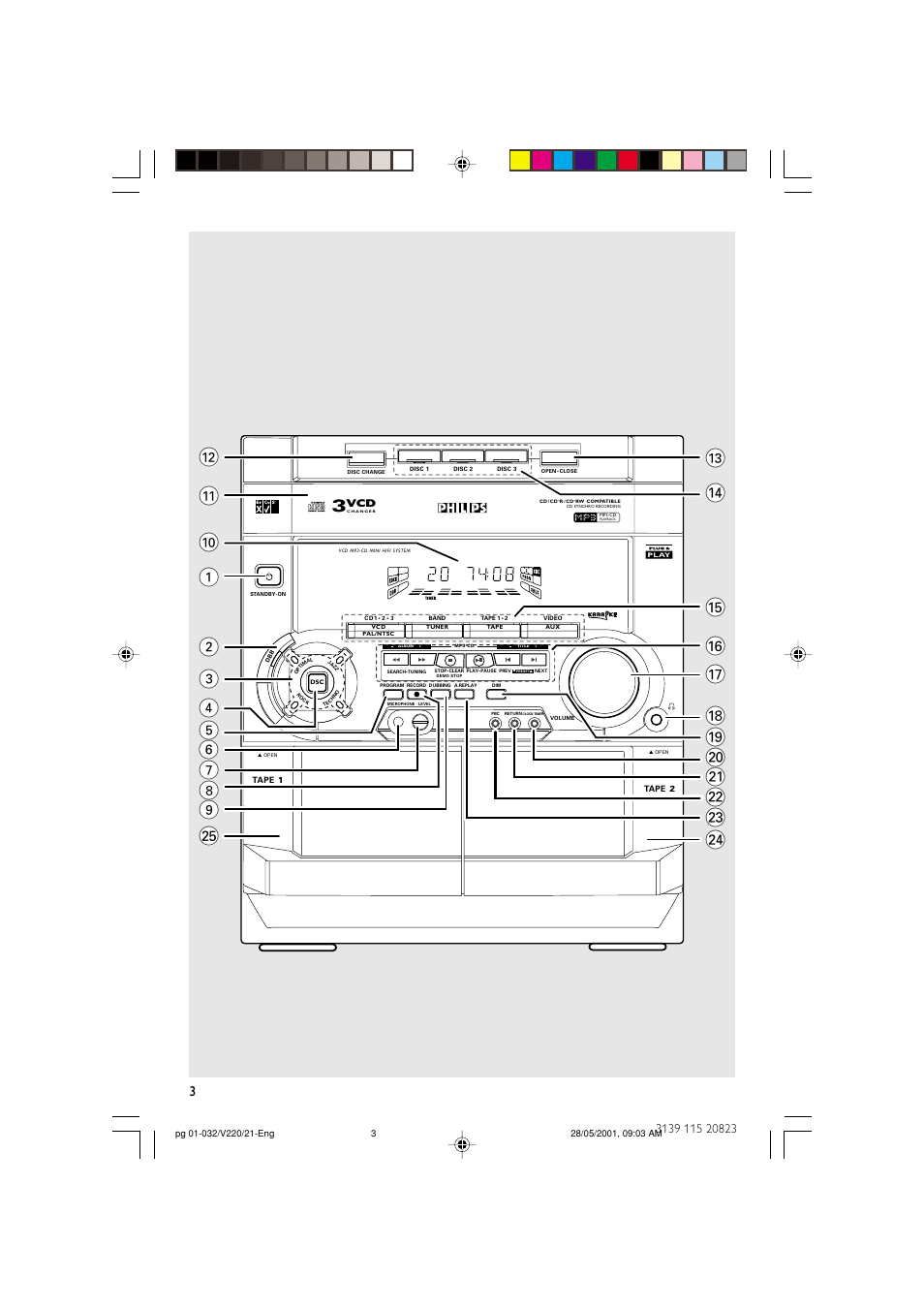 Philips FW-V220/21 User Manual | Page 3 / 32